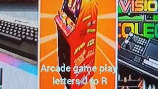 Arcade games play, letters J to R