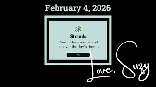 Strands Theme of the Day for February 4, 2026: For the enthusiast