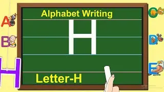 English Capital Letter Writing | Letter - H | Writing Capital ABC for children | Learning Booster