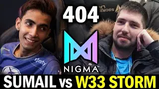 W33 STORM mid vs SUMAIL &mdash; NIGMA vs Sumail New Team JUST ERROR