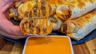 High Protein Cheesy Egg & Beef Breakfast Rolls 🌯 #mealprep #highprotein #breakfast #lowcalorie