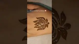 🌸✨Lotus design mehendi&mdash;beautiful, elegant, timeless.✨#shortsfeed #viral #art #mehndi #lotus #shorts
