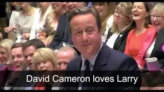 UK parliament hears Larry the cat is loved by David Cameron