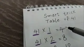 Table of 41 | 41 ka Table | 41 ka Pahada | Multiplication Table Forty One | English me 41 ka Pahada
