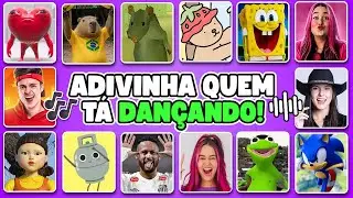 ADIVINHE QUEM TÁ DANÇANDO!! 💃🎶Bob Esponja, Neymar, Rato Milton, Não Choraxx, Bobbie Goods, Sonic