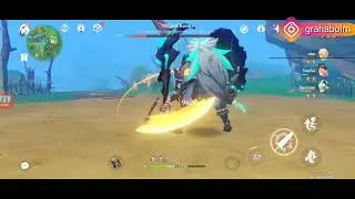 Genshin Impact - Maguu Kenki lv. 72 (BOSS FIGHT) Yashiori Island, Inazuma