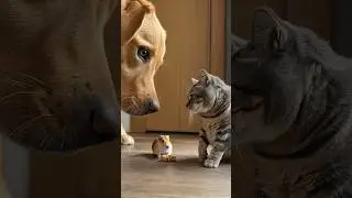Dog, Cat, and Hamster Face Off Over One Snack &ndash; Who Will Win?!