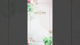 Colorful Floral Garden Theme Video Wedding Invitation | Animated Save the Date