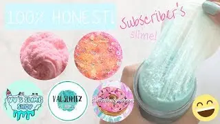 100% HONEST Underrated Slime Shop Review! Reviewing Our SUBSCRIBERS' Slimes! 💕