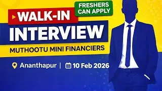 Walk-In Interview at Muthootu Mini Financiers | NBFC Jobs 2026