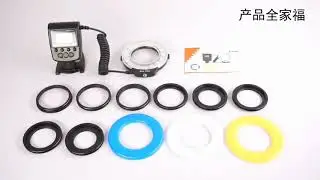 MAMEN 48 Macro LED Ring Flash Light With 8 Adapter Ring For Nikon Canon Pentax Olympus Panasonic Cam