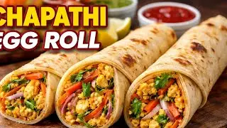 పిల్లలు ఎంతో ఇష్టంగా తినే స్నాక్ / చపాతీ ఎగ్ రోల్స్ /చపాతీ రోల్స్  /veg rolls@Praharsha_foods 