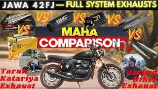 Jawa 42FJ - Full System Exhaust Comparison | Jawa 24FJ Exhaust Modified | @maybesherryyy