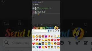 🤣🖕😅 emoji program in C|| #shorts #short #whatsappstatus
