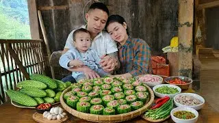 How to Harvest Bitter Melon for Sale at the Market - Buying New Clothes for Nam | Trieu Thi Thuy