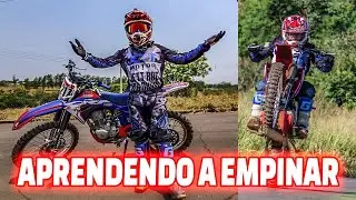 APRENDENDO MANDAR GRAU NA CRF 230 - EPISODIO #1  (APRENDENDO A EMPINAR 1&deg; TREINO)