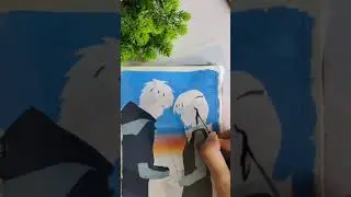 Kimi no Na wa | YOUR NAME |Gouache Painting Video #shorts |300 GSM Sketchbook |MENORAH STATIONERY