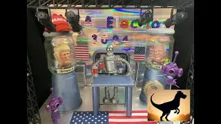 I made a Biden Vs Trump 3024 Futurama Diorama USA Presidential Election Debate 2024