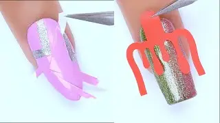 The mystery behind the paint |  Easy nail tutoria | Nails Unique #nails #naildesign