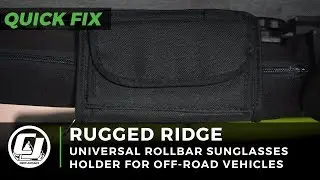 Rugged Ridge: Universal Rollbar Sunglasses Holder and Storage Pouch