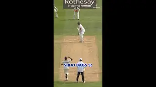 A five-wicket haul for Mohammed Siraj | #ENGvIND