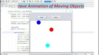 Java Animation Of Moving Objects | Netbeans