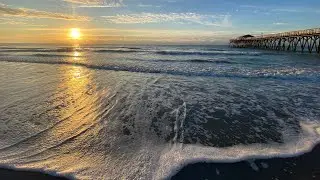 A beautiful sunrise at Myrtle Beach State Park to kick off our vacation week. 