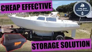 Sailboat Lazarette Storage Solution, Keeping Things Tidy on our boat | Land Rats | EP33