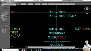 🔰 [Hướng dẫn AutoCAD]16 - Dtext Mtext Rtext ⚜️ Mega K Academy