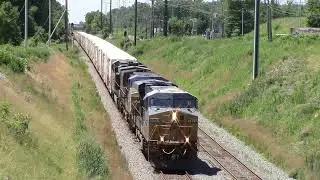 20180625 June 25 2018 CSX Trenton Line Q409 Q034 intermodal Q032 Tropicana Orange Juice train