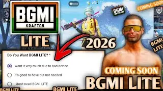 PUBG LITE BGMI LITE COMING SONG 2026 || bgmi lite official launch 😍😲🥰