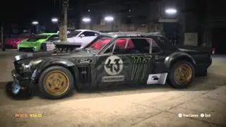 Need for Speed&trade; driving Ken Block's mustang and Morohoshi-san's lamborghini