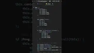 Vs code pong game 🎯 🎮 🎮 comment for source cod please 🥺 🥺 like 👍👍👍
