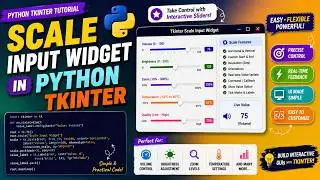 Scale Input Widget in Python Tkinter