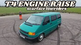 VW T4 ENGINE RAISE KIT HOW TO. SCARFACE LOWRIDERS 