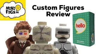 Custom LEGO minifigs.me Figures Review!!!! 10th Doctor, RoboCop And Demorgordon!!!!!