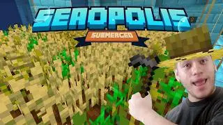 Becoming an underwater farmer | Minecraft Seaopolis modpack |