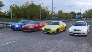 Forza Horizon 4 Drag race: BMW M3 vs M4 vs M5 vs M6 (BMW Showdown)