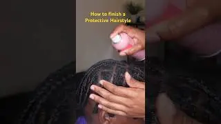 Oil sheen will always be my go to at the finish of all my natural protective hairstyles #hair