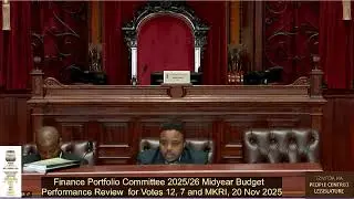 Finance Portfolio Committee 2025/26 Midyear Budget Performance Review, 20 November 2025