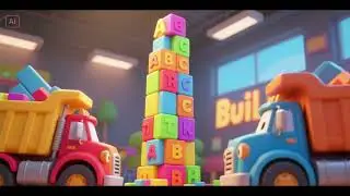 ABC Trucks Build It High | Alphabet Construction Song for Kids 🏗️🚚🔤