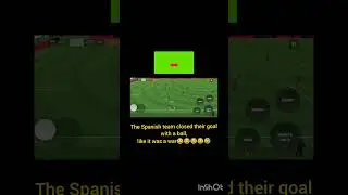 The Spanish team closed their goalwith a ball,like it was a war😂😂😂😂🤣