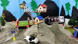 Let's make a diy mini tree house from cardboard | kids diy video |