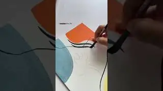 Easy Arabic Calligraphy painting tutorial for beginners #shorts #arabiccalligraphy #painting