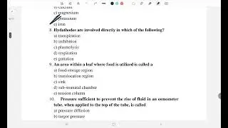   Botany MCQs Lec (10) part 2