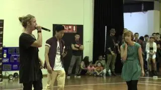 Australian Beatbox Championship 2013 1/4 final Vanessa vs Isosceles