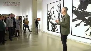 Barabási Albert-László exkluzív tárlatvezetése Reigl Judit centenáriumi kiállításán