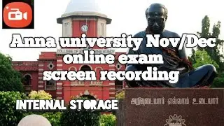 Anna University Online Examination | Screen Recordings  Stored In The  Mobile Storage | DCIM | NNP