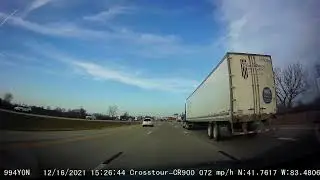 2021/12/16 State of Michigan from Toledo, Ohio Interstate 75 North