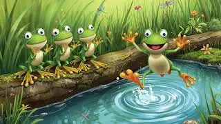 Five Funny Frogs#childrenssong #disney #nurseryrhymes #singalongfun